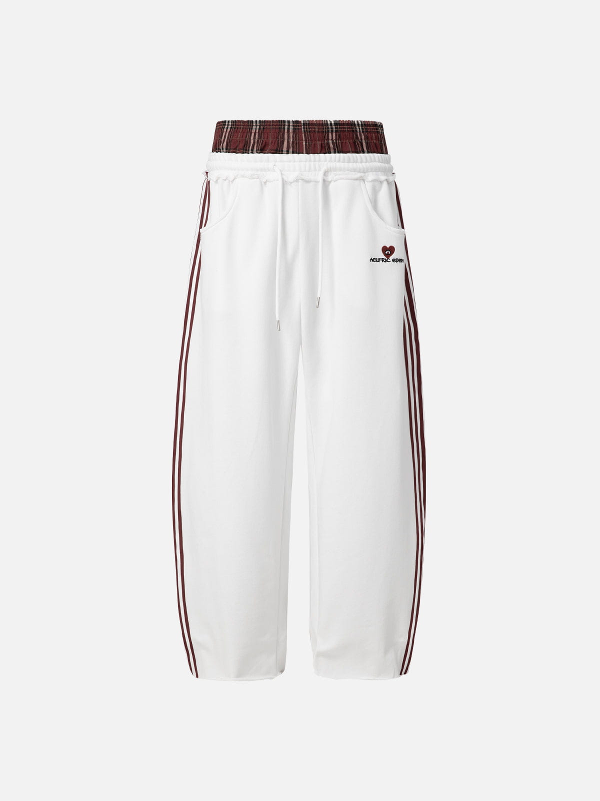 Layer Double Waist Baggy Sweatpants