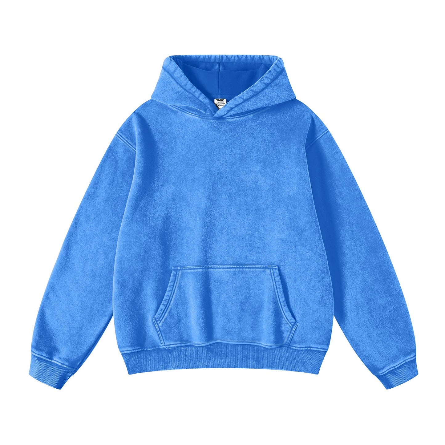 FADE CRAFT Unisex Oversized Acid Wash Hoodie Pullover