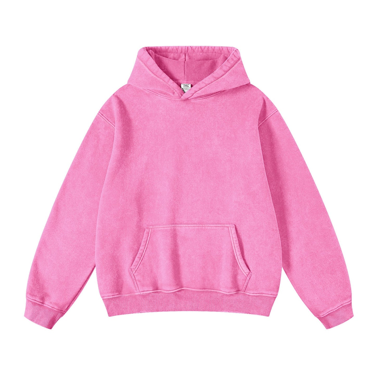 FADE CRAFT Unisex Oversized Acid Wash Hoodie Pullover