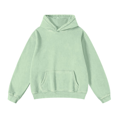 FADE CRAFT Unisex Oversized Acid Wash Hoodie Pullover