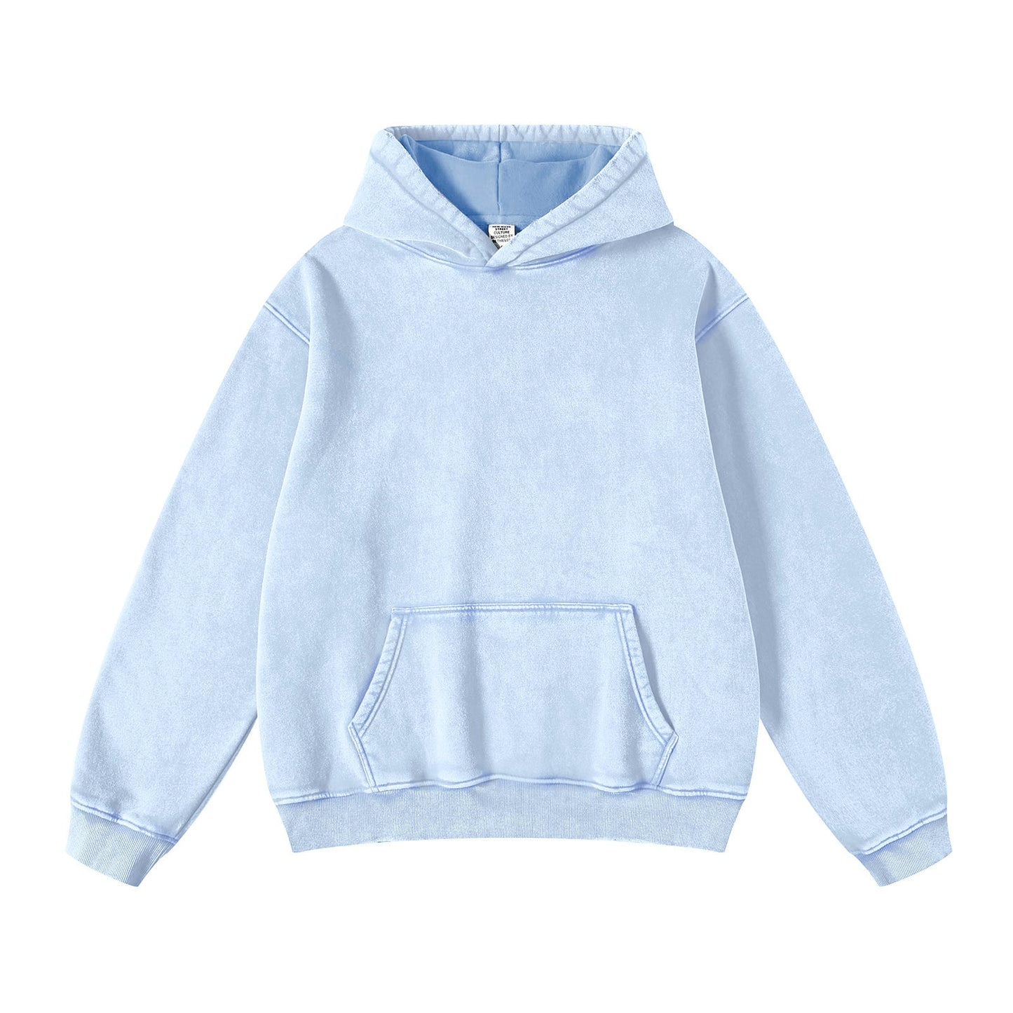 FADE CRAFT Unisex Oversized Acid Wash Hoodie Pullover