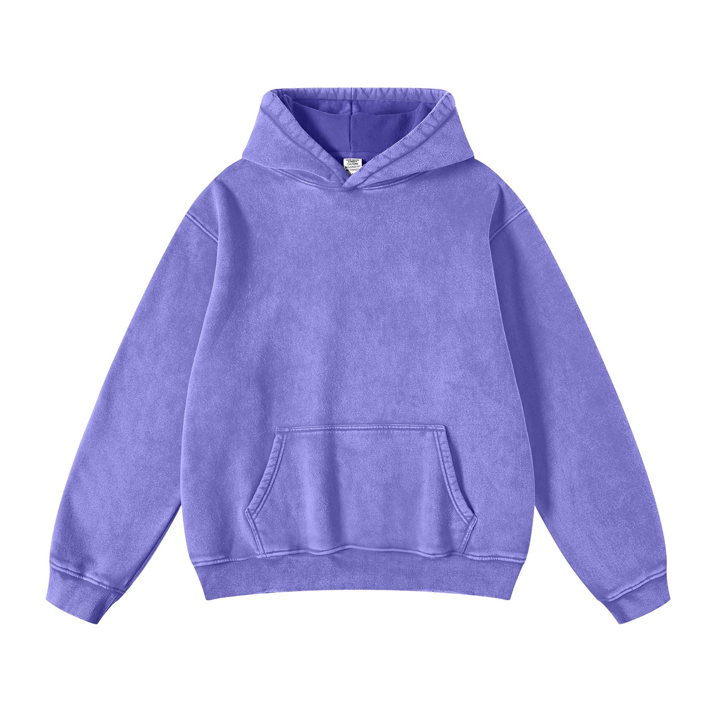 FADE CRAFT Unisex Oversized Acid Wash Hoodie Pullover