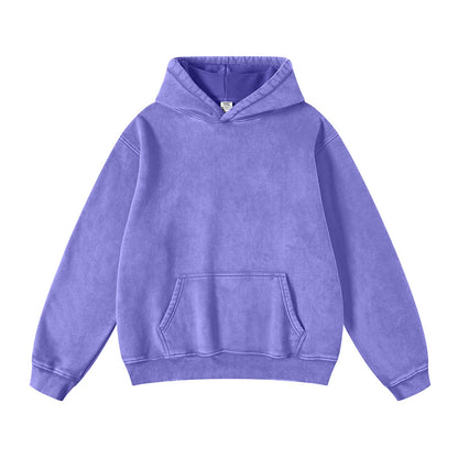 FADE CRAFT Unisex Oversized Acid Wash Hoodie Pullover