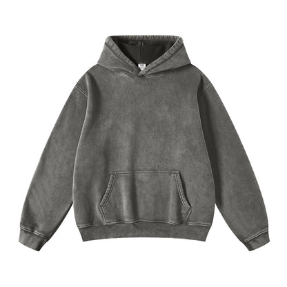 FADE CRAFT Unisex Oversized Acid Wash Hoodie Pullover