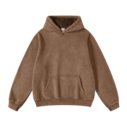 FADE CRAFT Unisex Oversized Acid Wash Hoodie Pullover