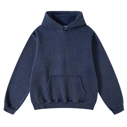 FADE CRAFT Unisex Oversized Acid Wash Hoodie Pullover